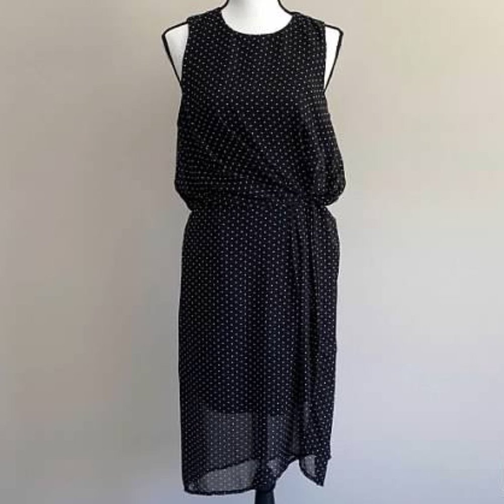 Sunny Girl Black with White Polka Dots Dress